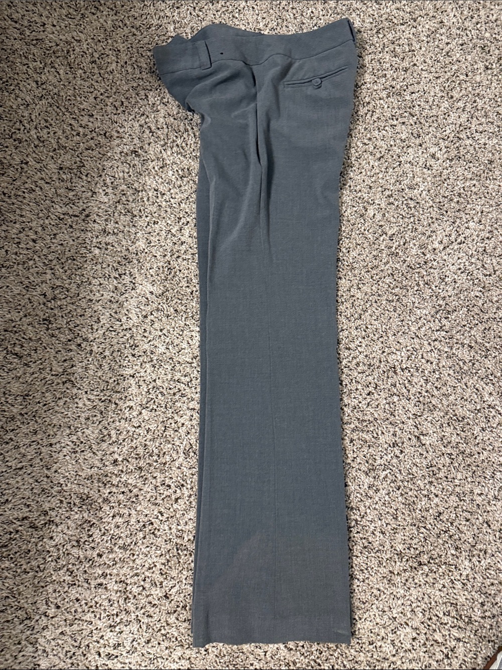 New York & Company Women's Straight Leg Trousers in Charcoal Gray
